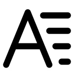 Text Style One SVG Icon